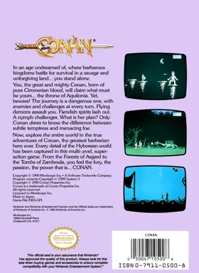 Conan (USA) box cover back